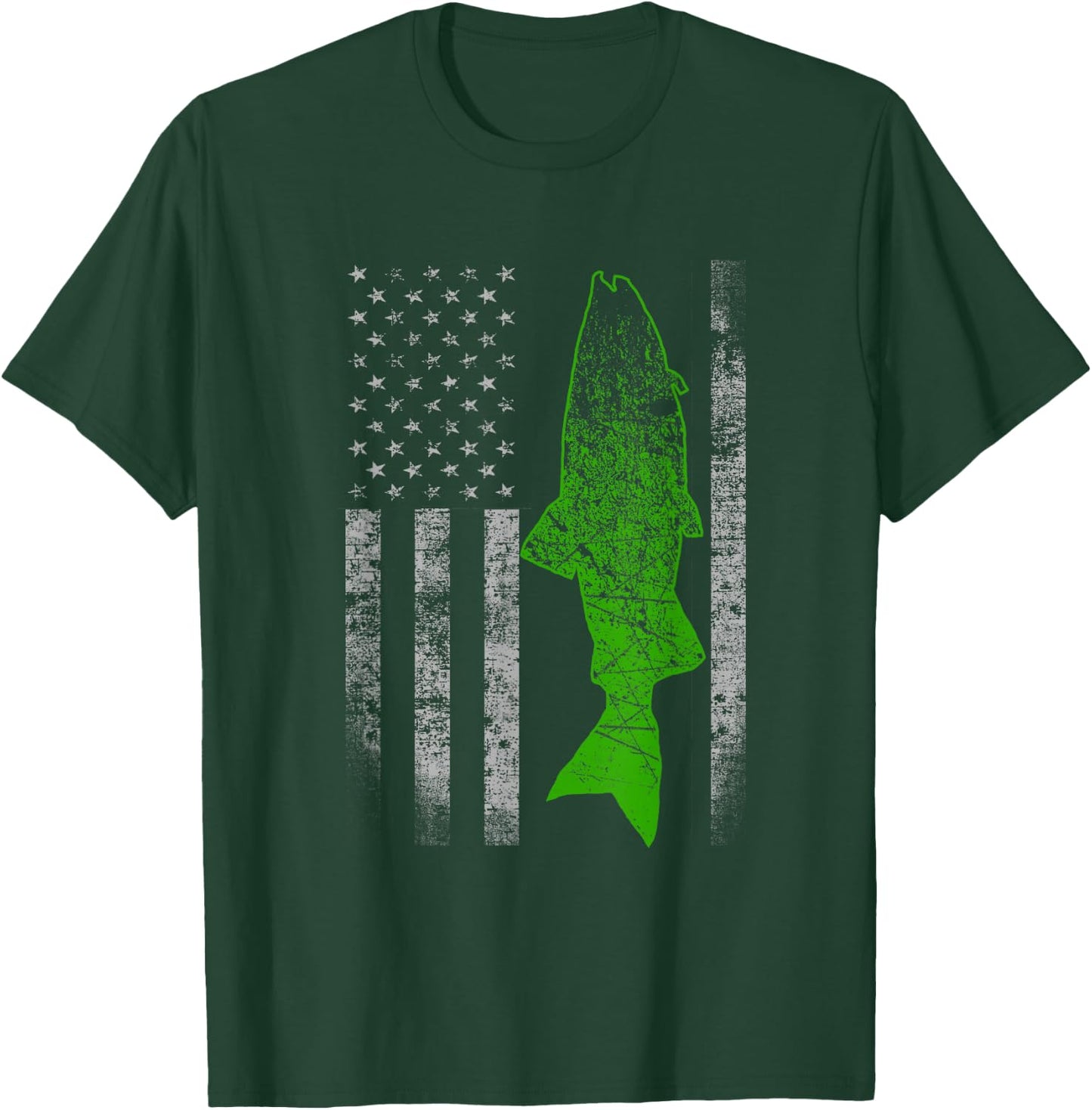 Kokanee Flag - Cool Kokanee Fishing T-Shirt - T-Shirt | Forest