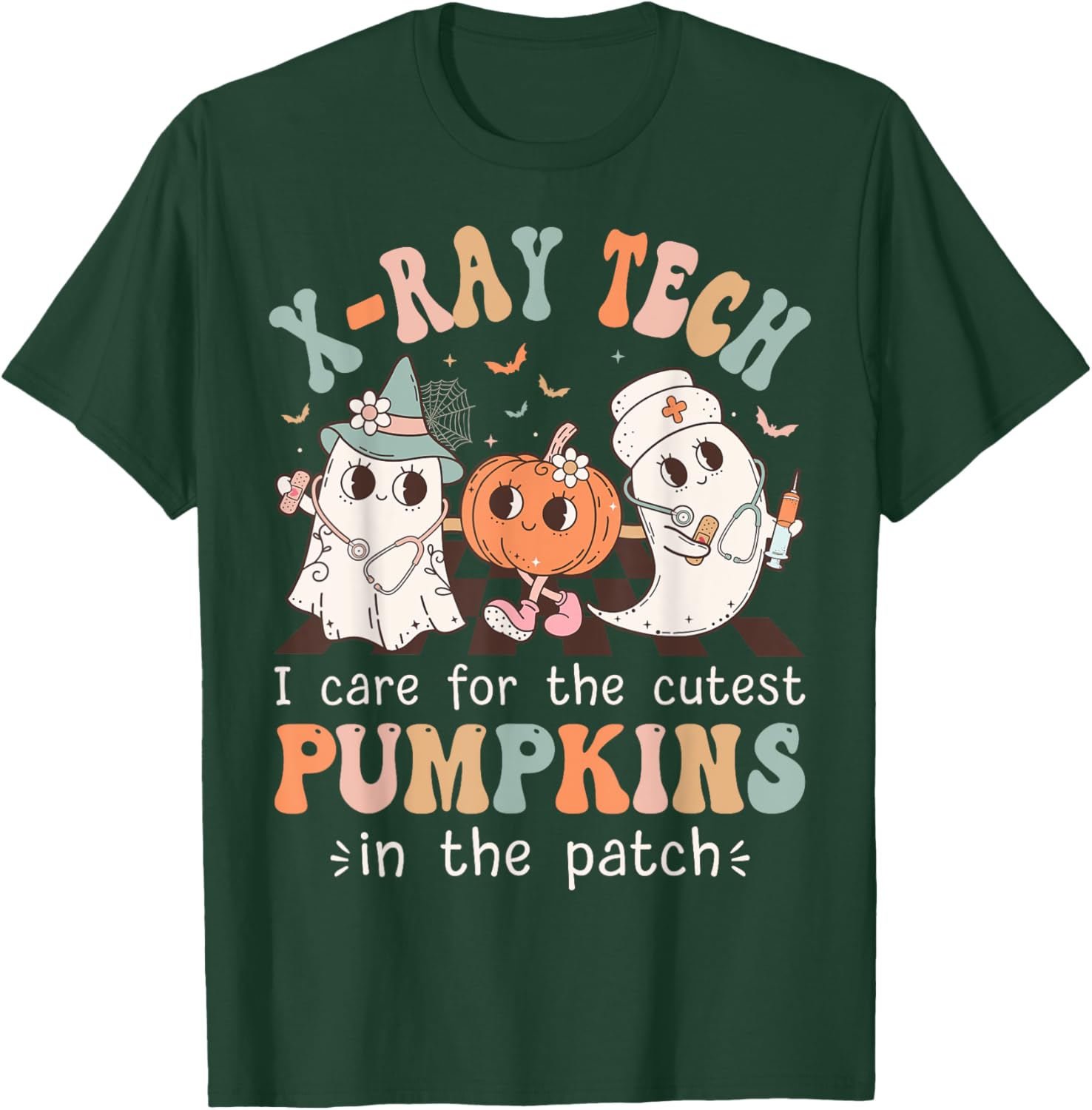 XRay Tech Boo Crew Funny Halloween Radiology Technologist T-Shirt - T-Shirt | Forest
