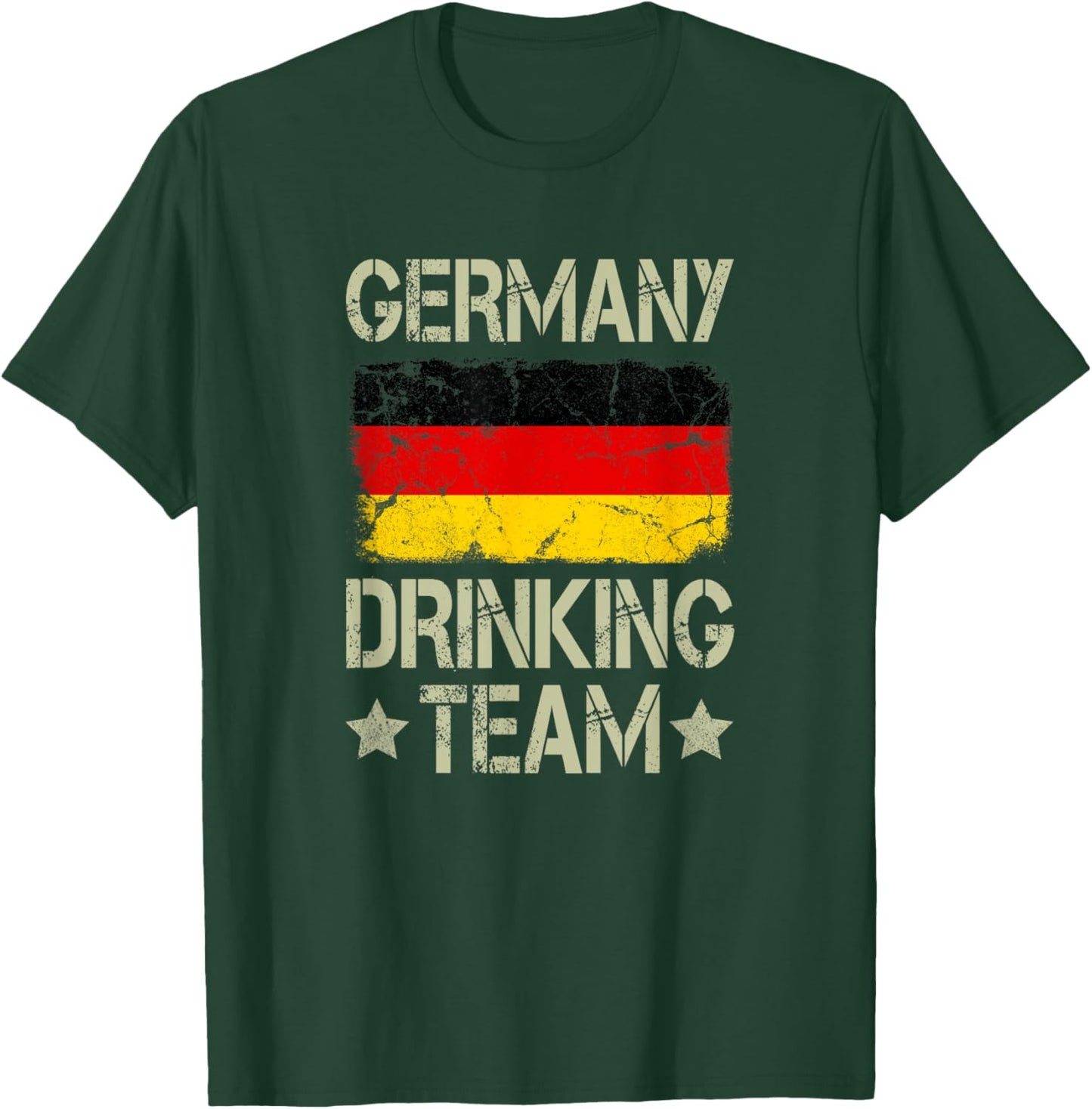 Germany Drinking Team German Flag Funny Drinking T-Shirt - T-Shirt | Forest