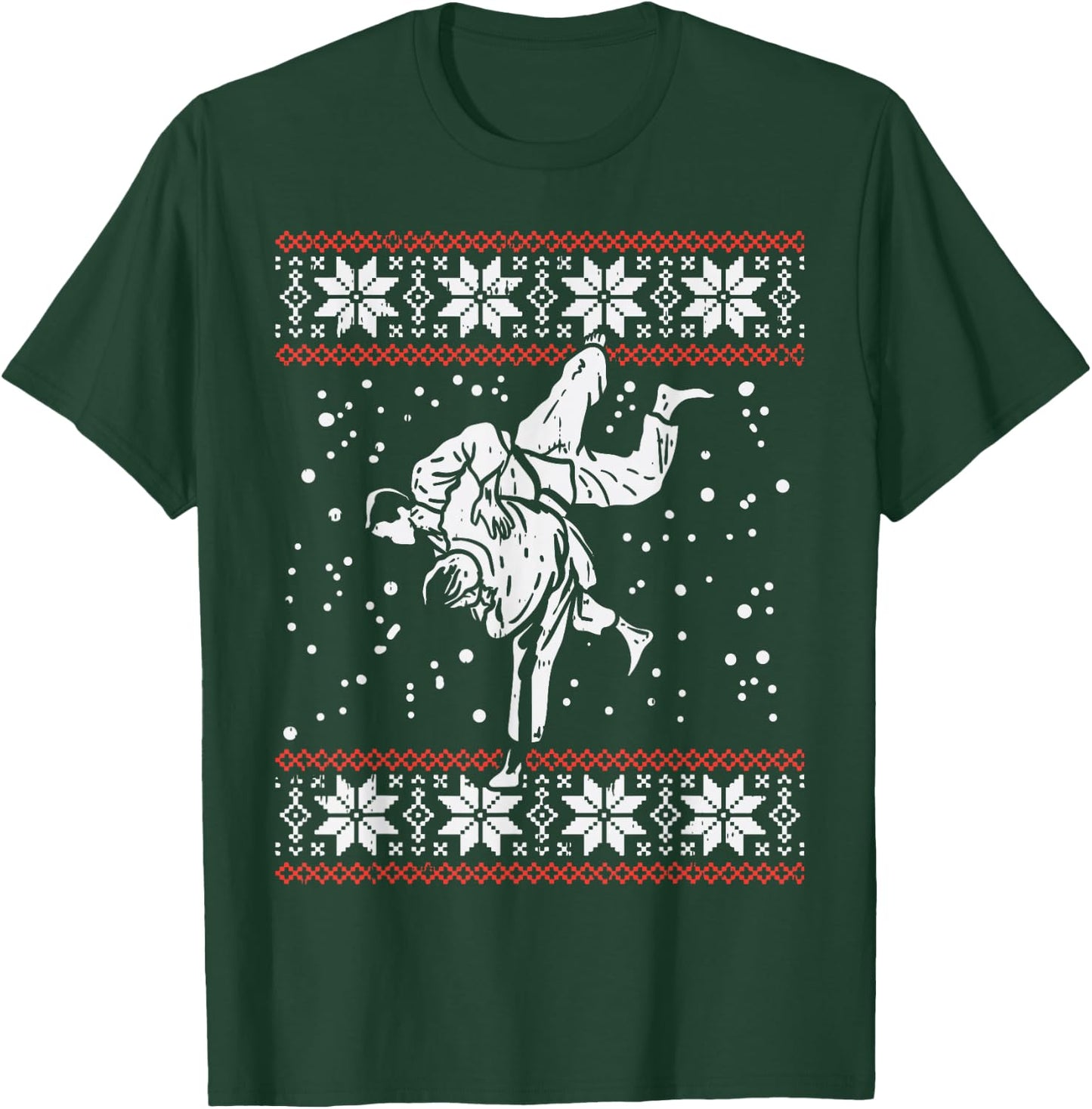 Brazilian Jiu Jitsu Judo Throw Christmas Martial Arts Gift T-Shirt - T-Shirt | Forest