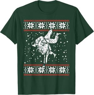 Brazilian Jiu Jitsu Judo Throw Christmas Martial Arts Gift T-Shirt - T-Shirt | Forest