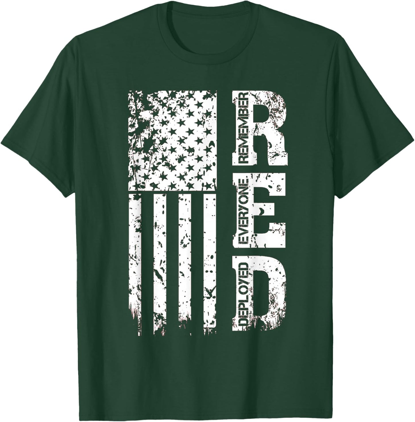 Remember Everyone Veteran Deployed RED Friday T-Shirt - T-Shirt | Forest
