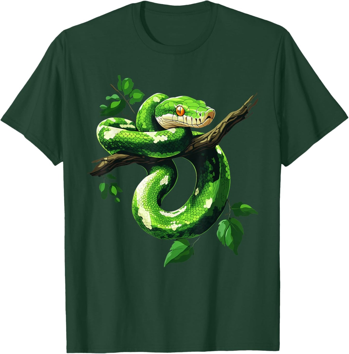 Green Tree Python Owner Reptiles for Snake Lover T-Shirt - T-Shirt | Forest