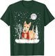 Scottish Terrier Under Moonlight Snow Christmas Pajama T-Shirt - T-Shirt | Forest