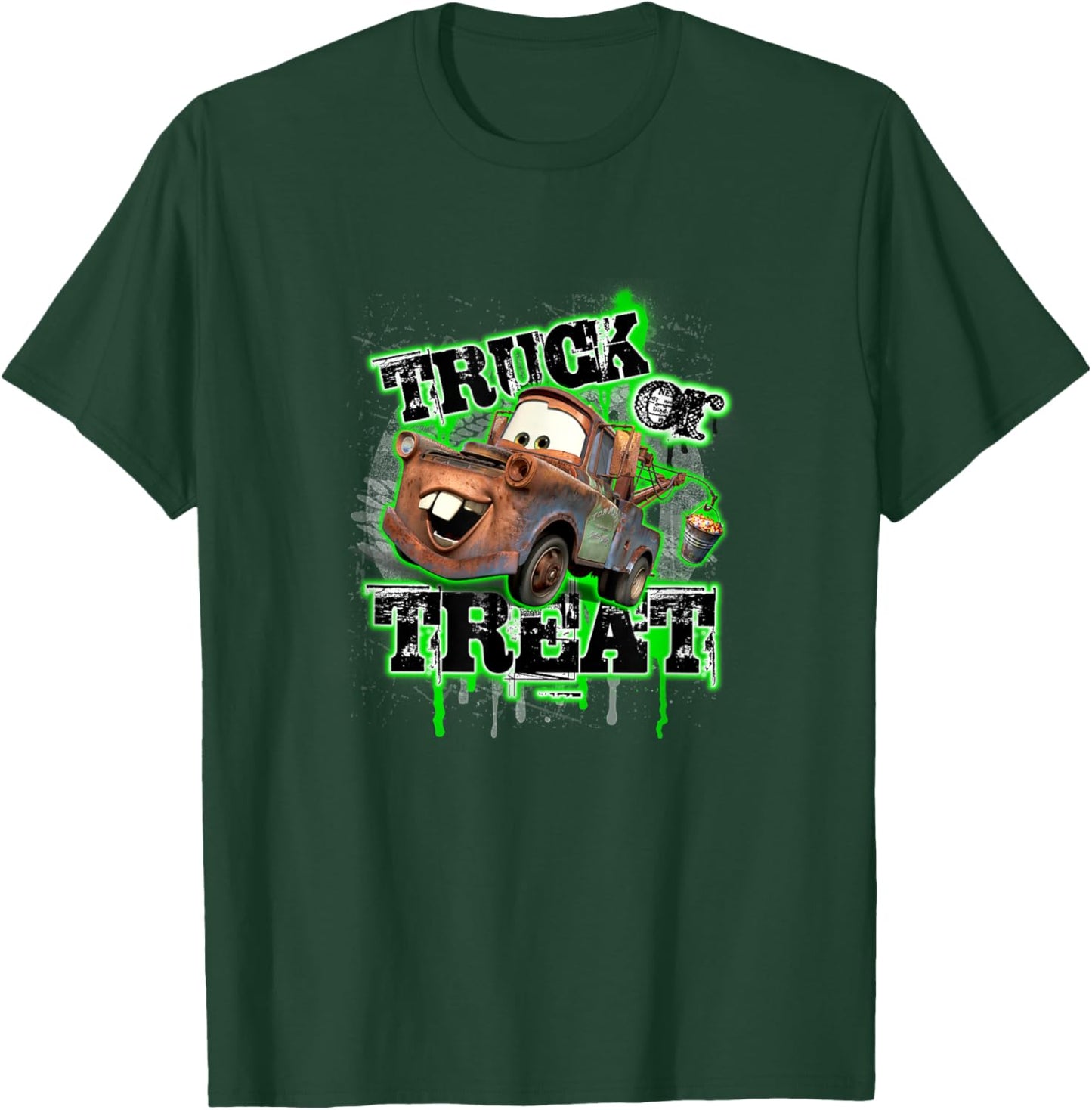Disney Pixar Cars Halloween Truck Or Treat Mater Portrait T-Shirt - T-Shirt | Forest