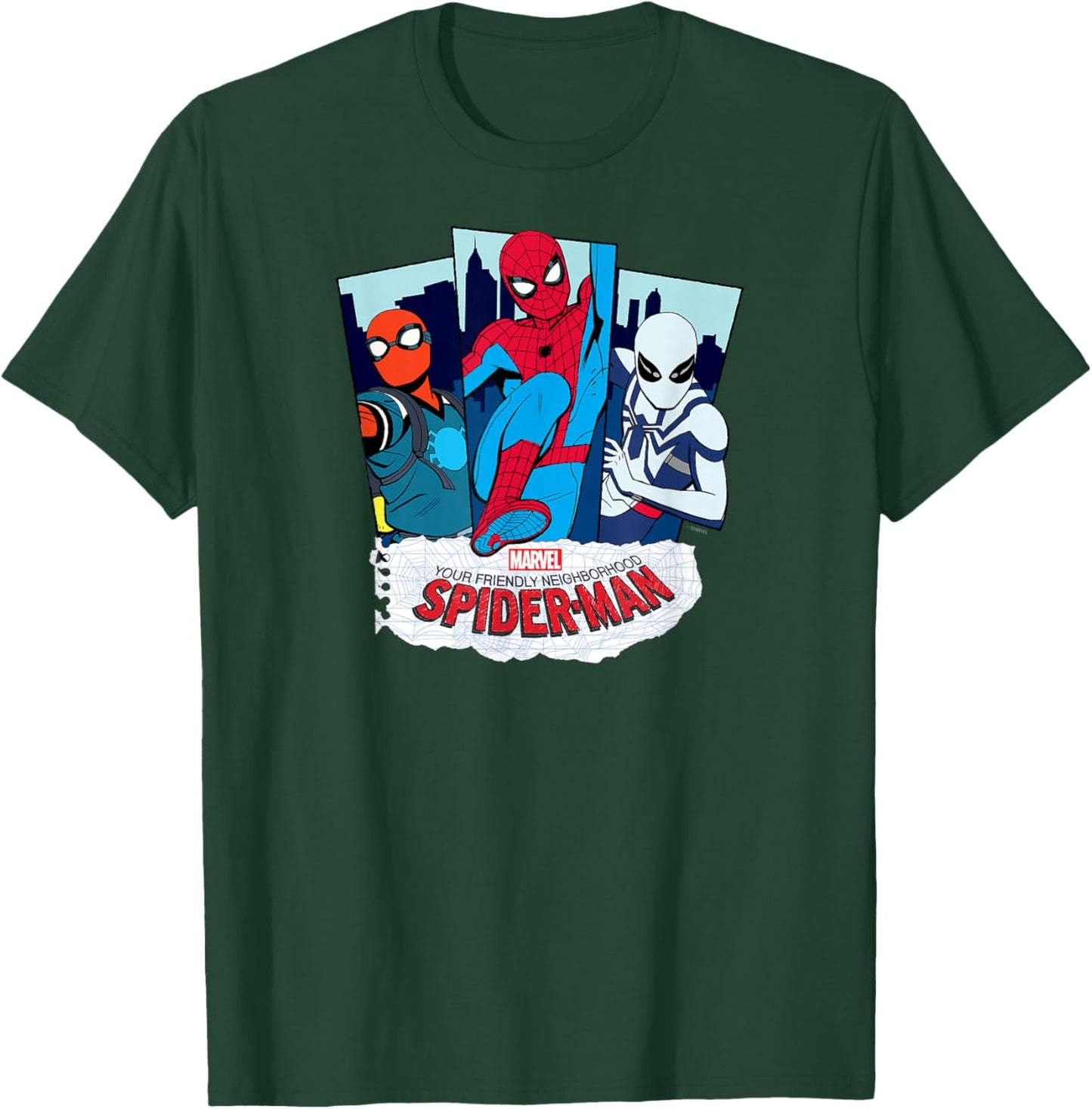 Your Friendly Neighborhood Spider-Man - Suit Panels T-Shirt - T-Shirt | Forest