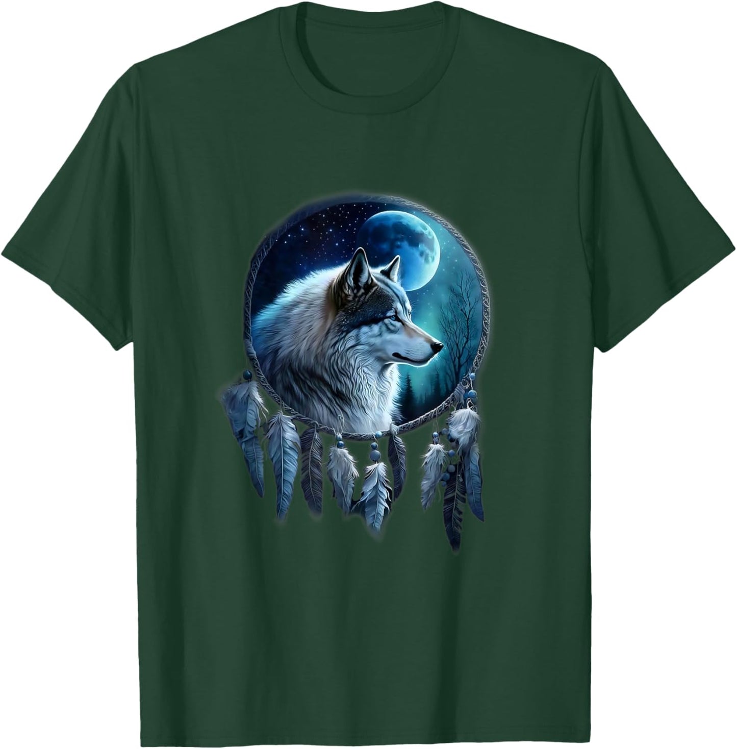 Love wolf Women Shirt wolf Lovers for kids and girls T-Shirt - T-Shirt | Forest