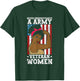 African American Army Veteran Female Afro Melanin Girl T-Shirt - T-Shirt | Forest