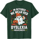 Awareness Ribbon October Wear Red Dyslexia Awareness Ghost T-Shirt - T-Shirt | Forest