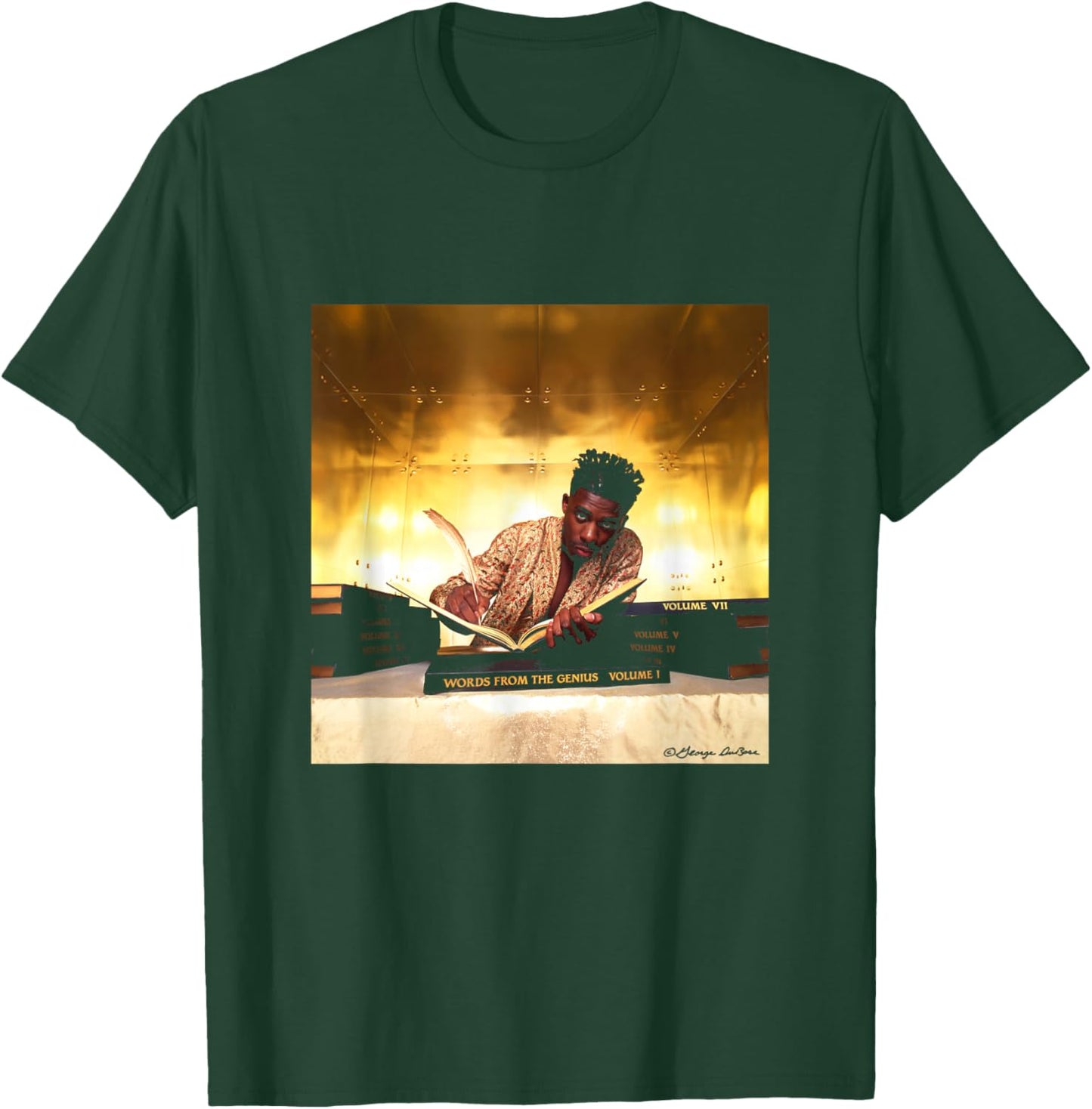 GZA Album Art Words From The Genius By George DuBose T-Shirt - T-Shirt | Forest