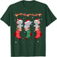 Matching Outfits for Holiday Party Elephant Christmas Socks T-Shirt - T-Shirt | Forest