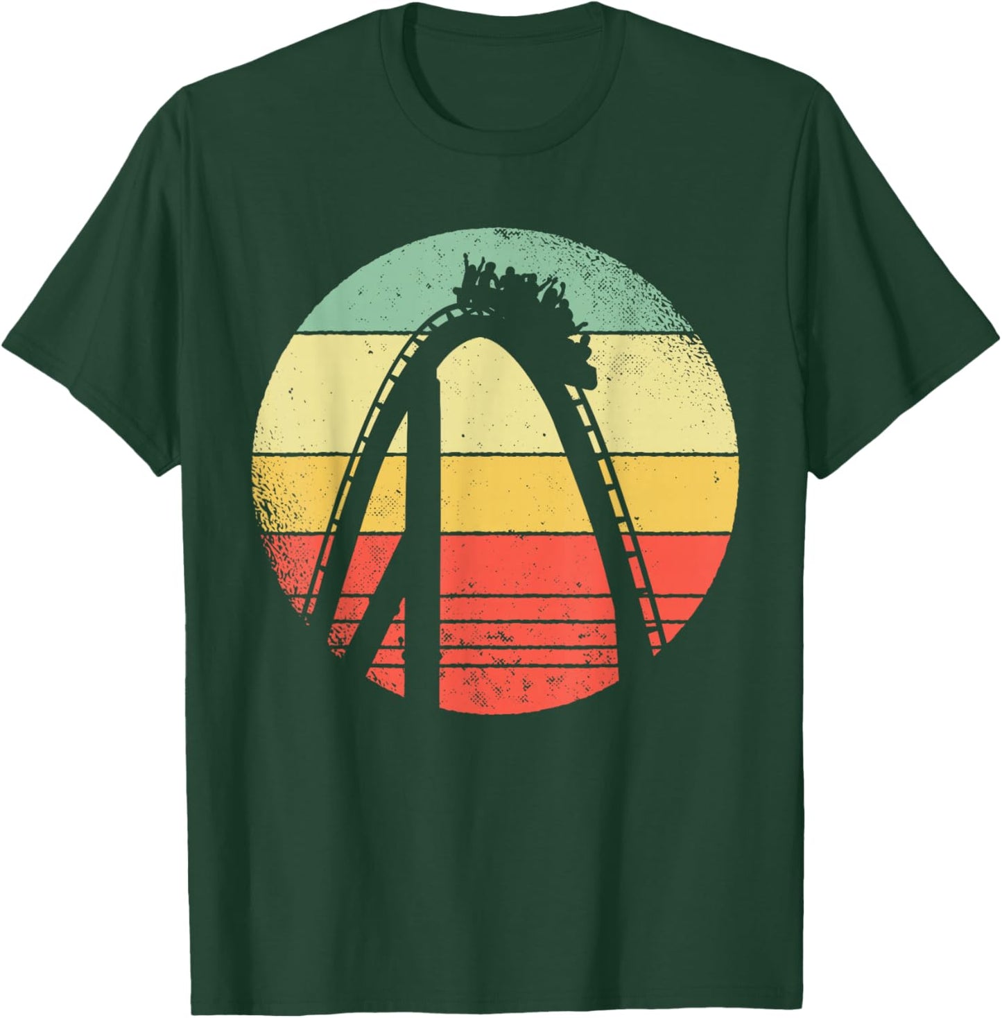 Retro Rollercoaster I Roller Coaster T-Shirt - T-Shirt | Forest