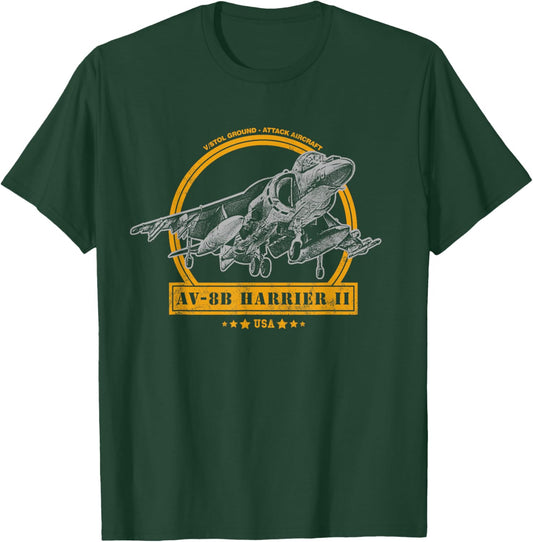 AV8B Harrier II T-Shirt - T-Shirt | Forest