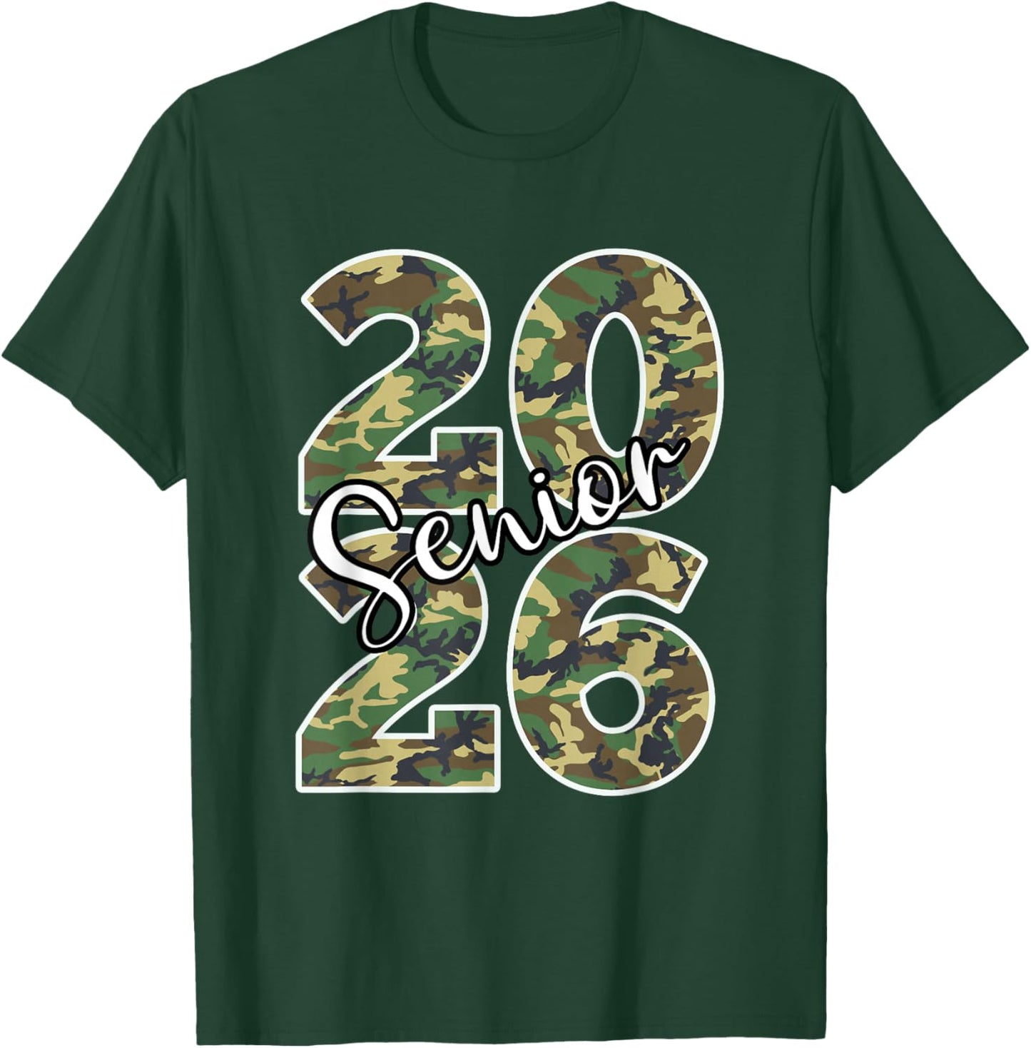 Senior Class of 2026 Camo T-Shirt - T-Shirt | Forest