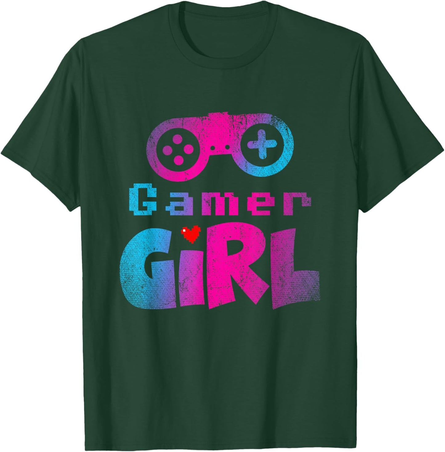 Video Game Nerd E Sport Gaming Girl Gamer Gift Gamer T-Shirt - T-Shirt | Forest