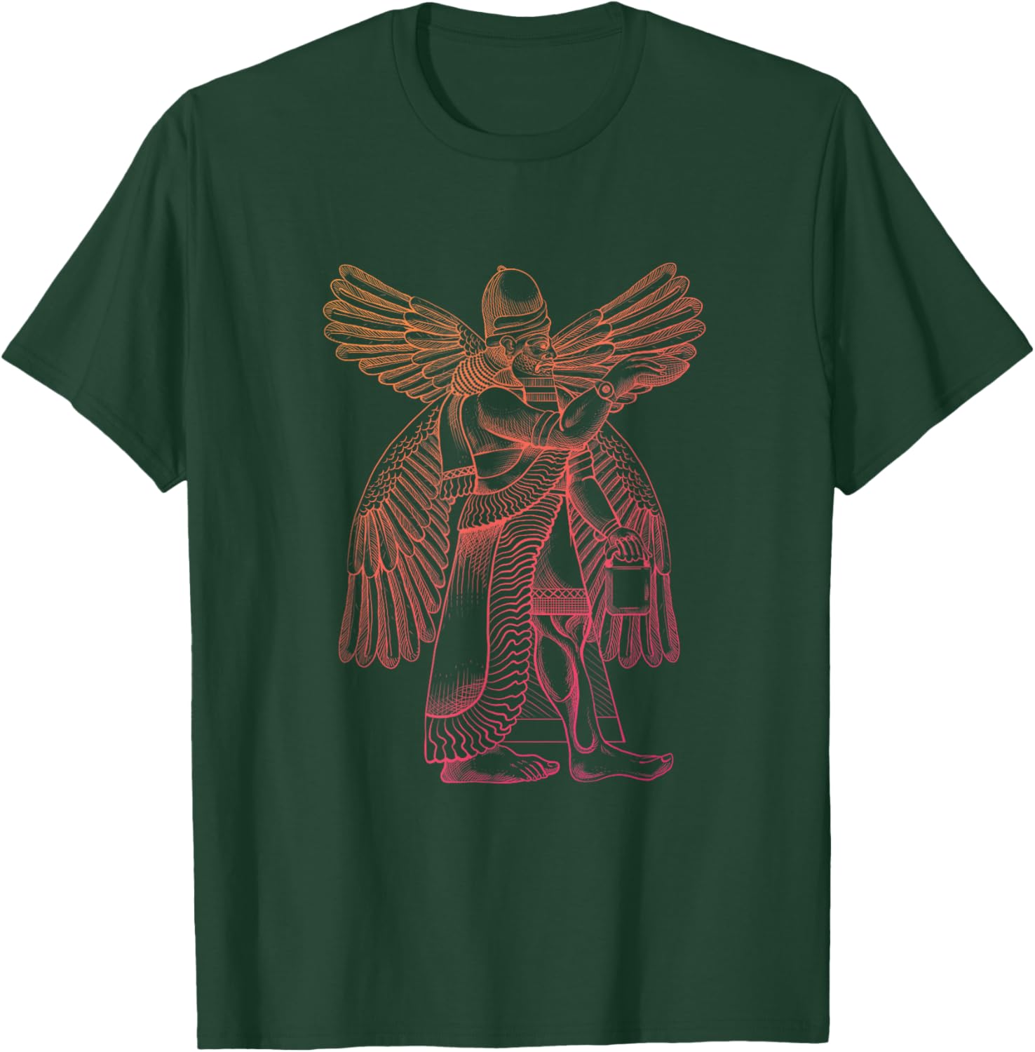Enki Enlil - Ancient Sumerian Diety King Anunnaki Nibiru T-Shirt - T-Shirt | Forest