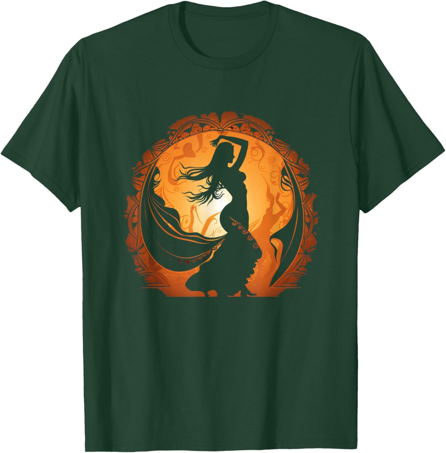 Belly Dance Hips Oriental Belly Dancing Woman Practice Sport T-Shirt - T-Shirt | Forest