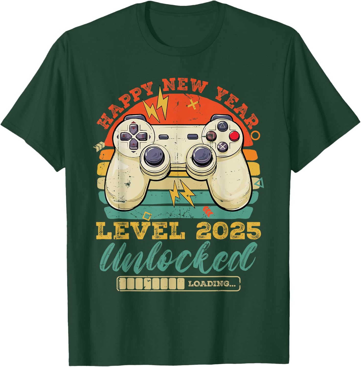 Happy New Year Level 2025 Unlocked New Years Eve Party Boys T-Shirt - T-Shirt | Forest