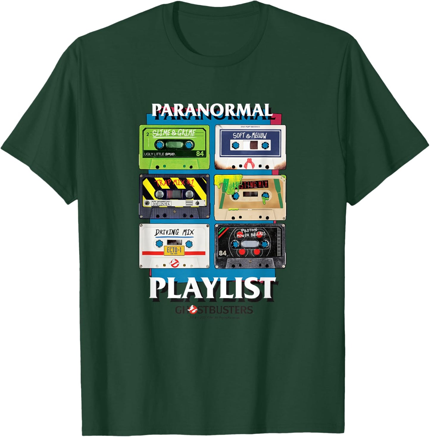 Ghostbusters Paranormal Playlist with Logo T-Shirt - T-Shirt | Forest