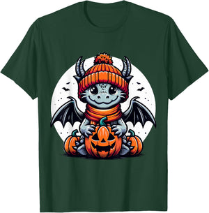 Halloween Dragon Pumpkin T-Shirt - T-Shirt | Forest