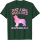 Just A Girl Who Loves Newfoundlands Gift Dog Pup T-Shirt - T-Shirt | Forest