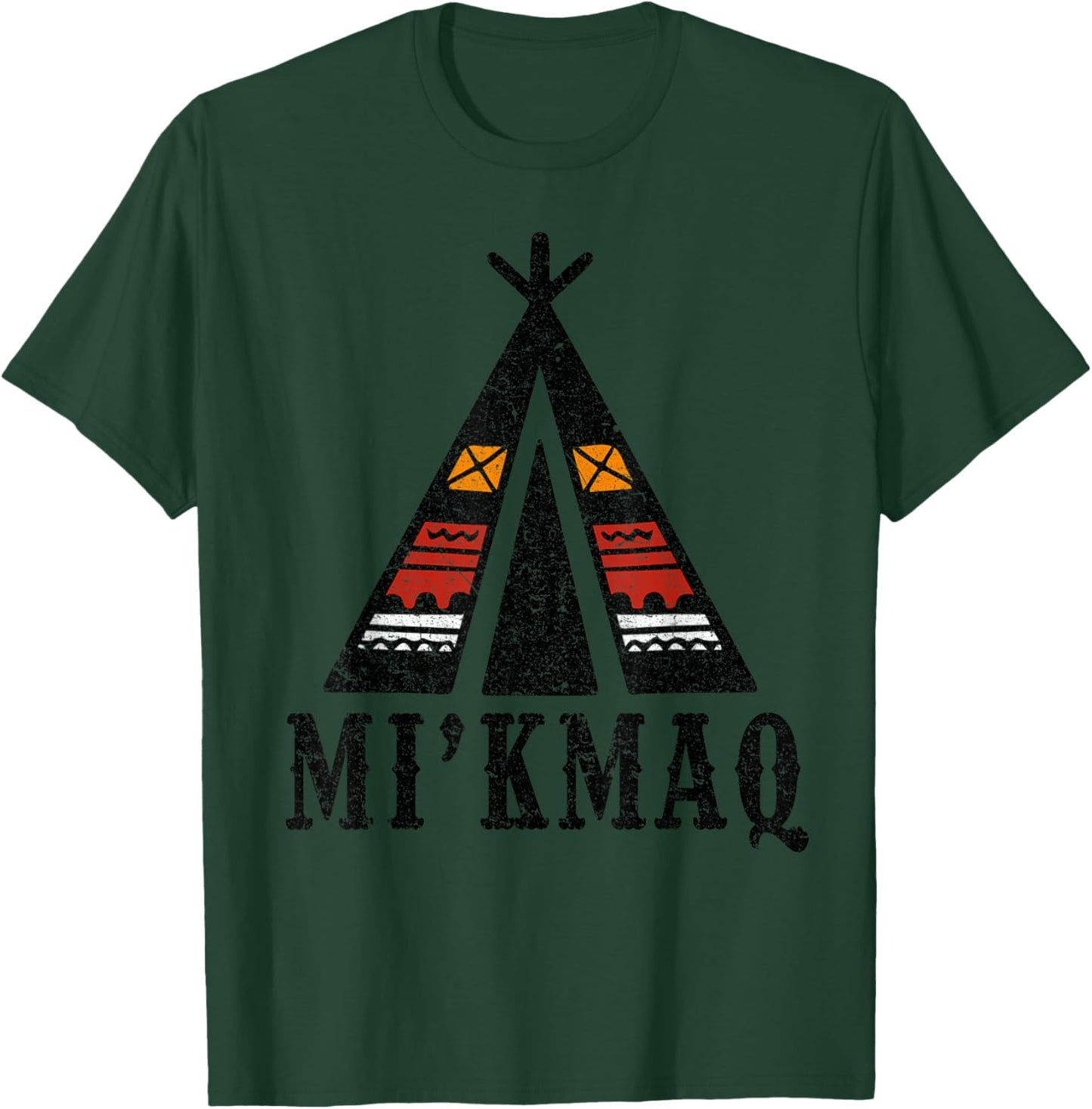 Mi'kmaq Tribe Pride Native American Indian Culture T-Shirt - T-Shirt | Forest