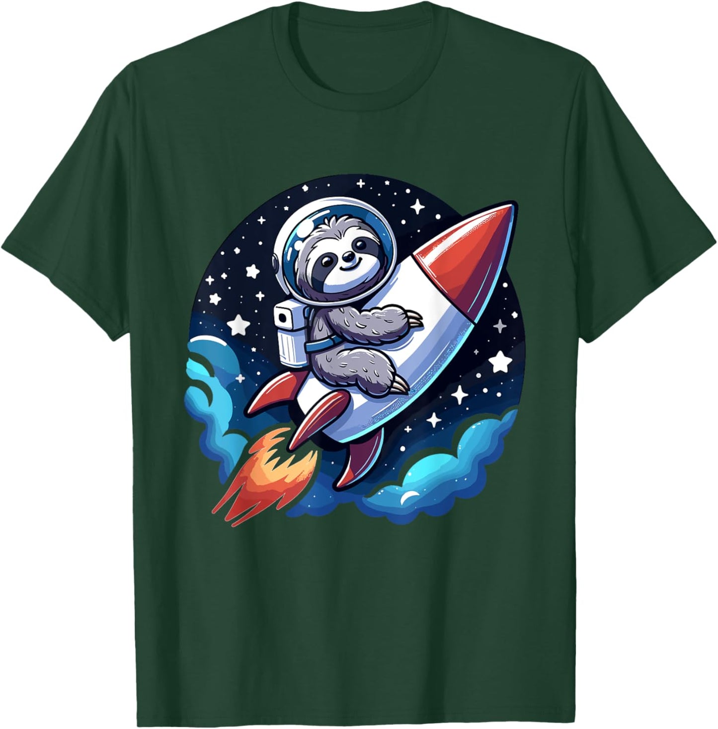 Rocket sloth boy Astonaut T-Shirt - T-Shirt | Forest