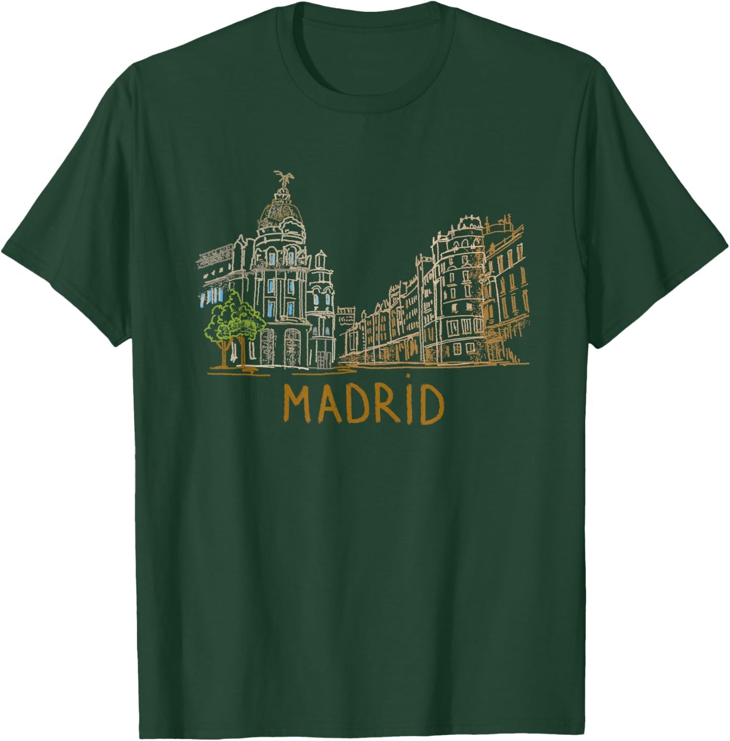Madrid City Shirt T Shirt T-Shirt - T-Shirt | Forest