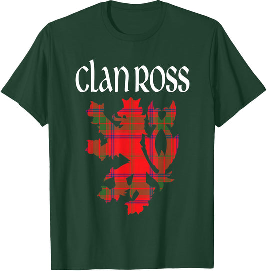 Clan Ross Tartan Scottish Family Name Scotland Pride T-Shirt - T-Shirt | Forest