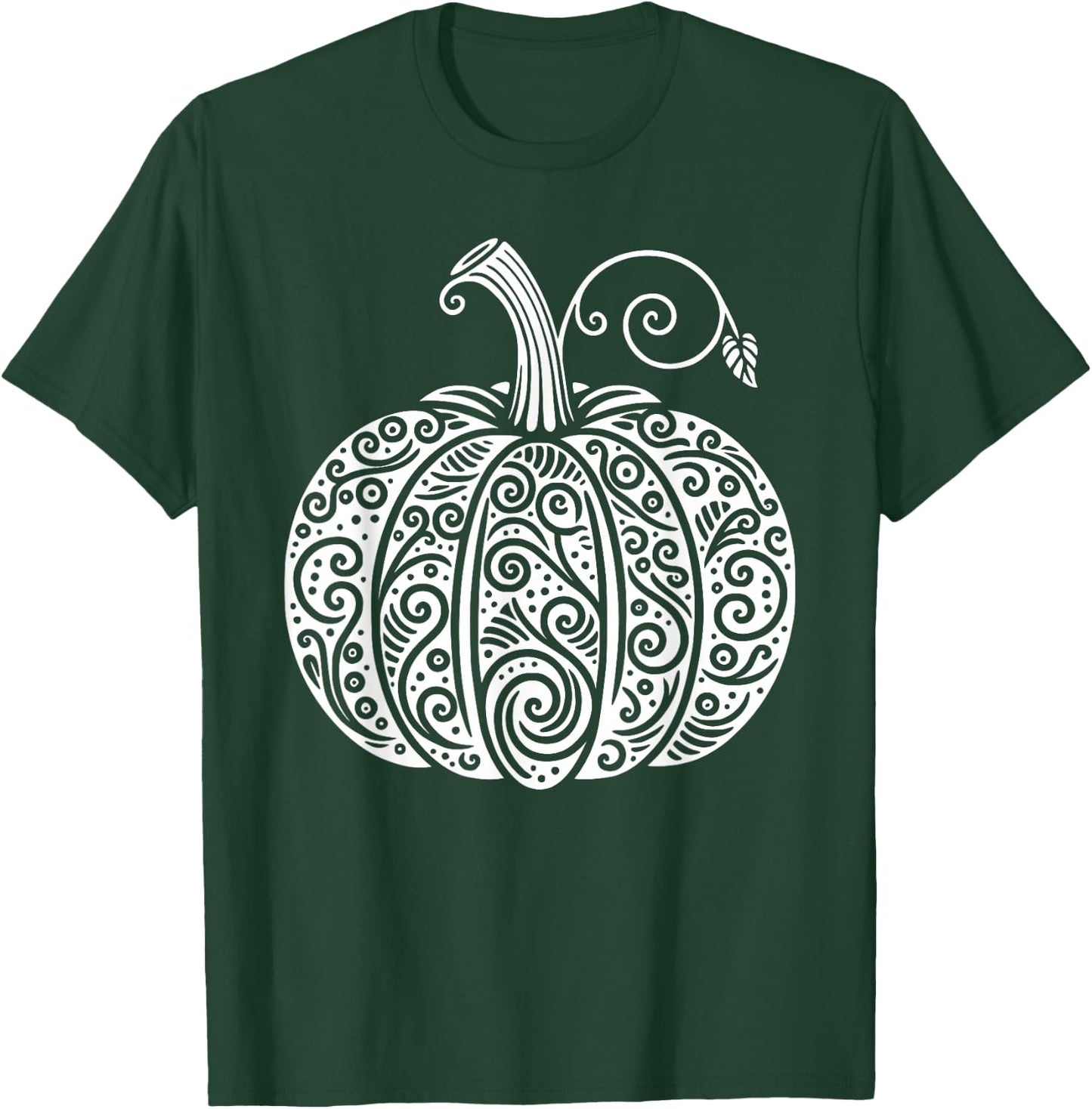 Autumn Fall Pumpkin Shirt Women Cute Thanksgiving Halloween T-Shirt - T-Shirt | Forest