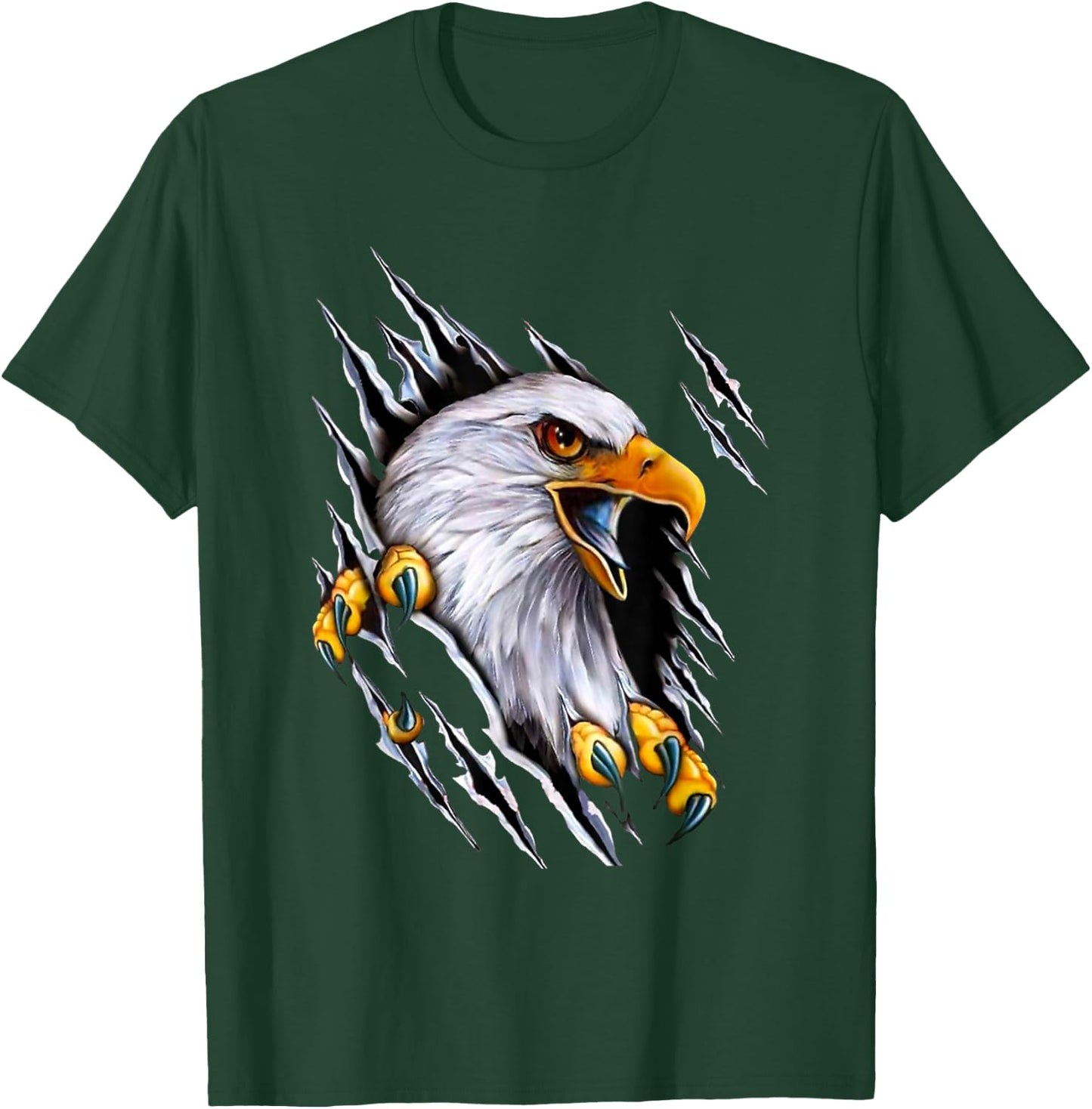American Bald Eagle With Claws T-Shirt - T-Shirt | Forest