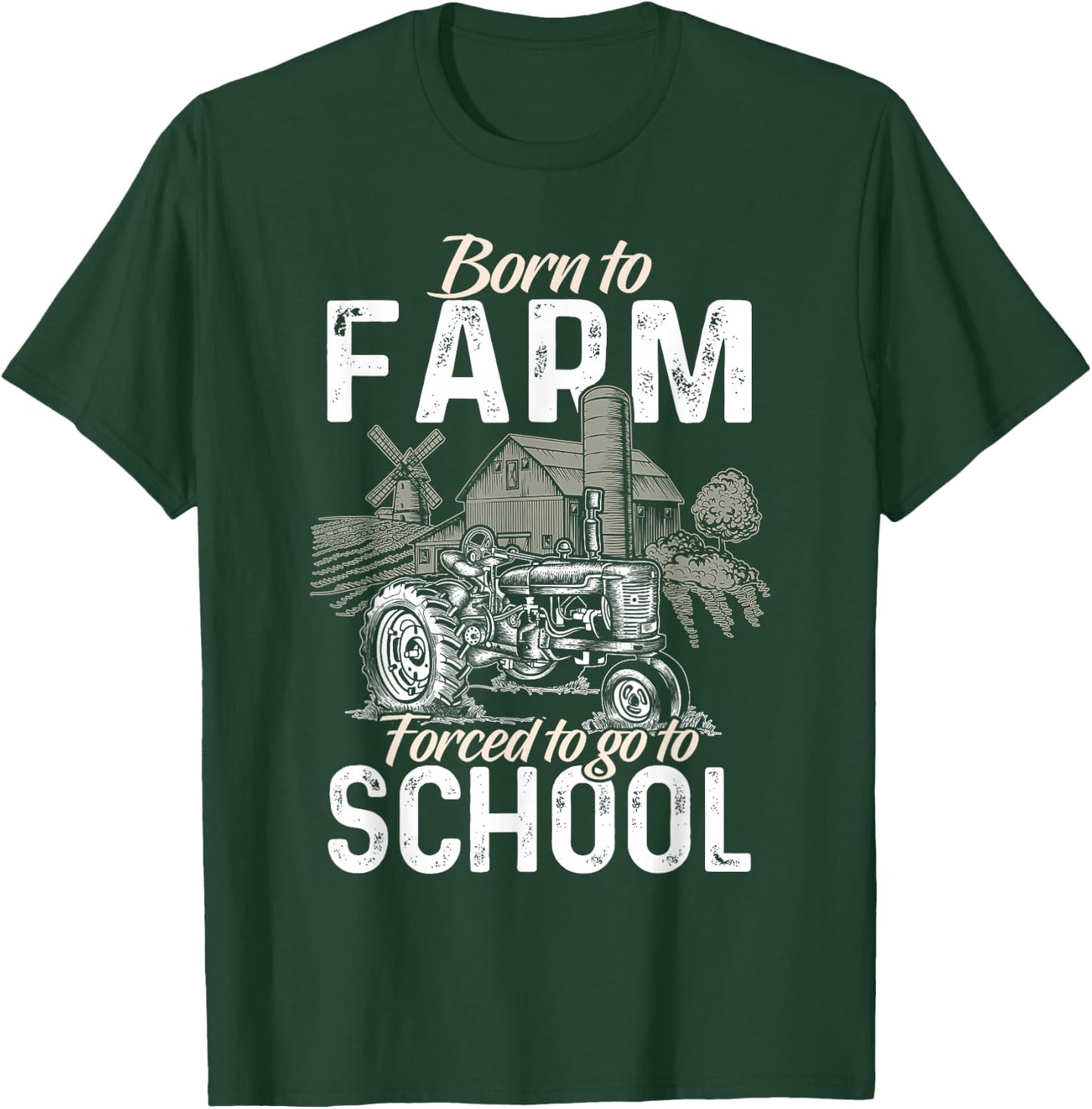 Funny Farmer Shirt Men Tractor Boys Tractor Lover Rancher T-Shirt - T-Shirt | Forest