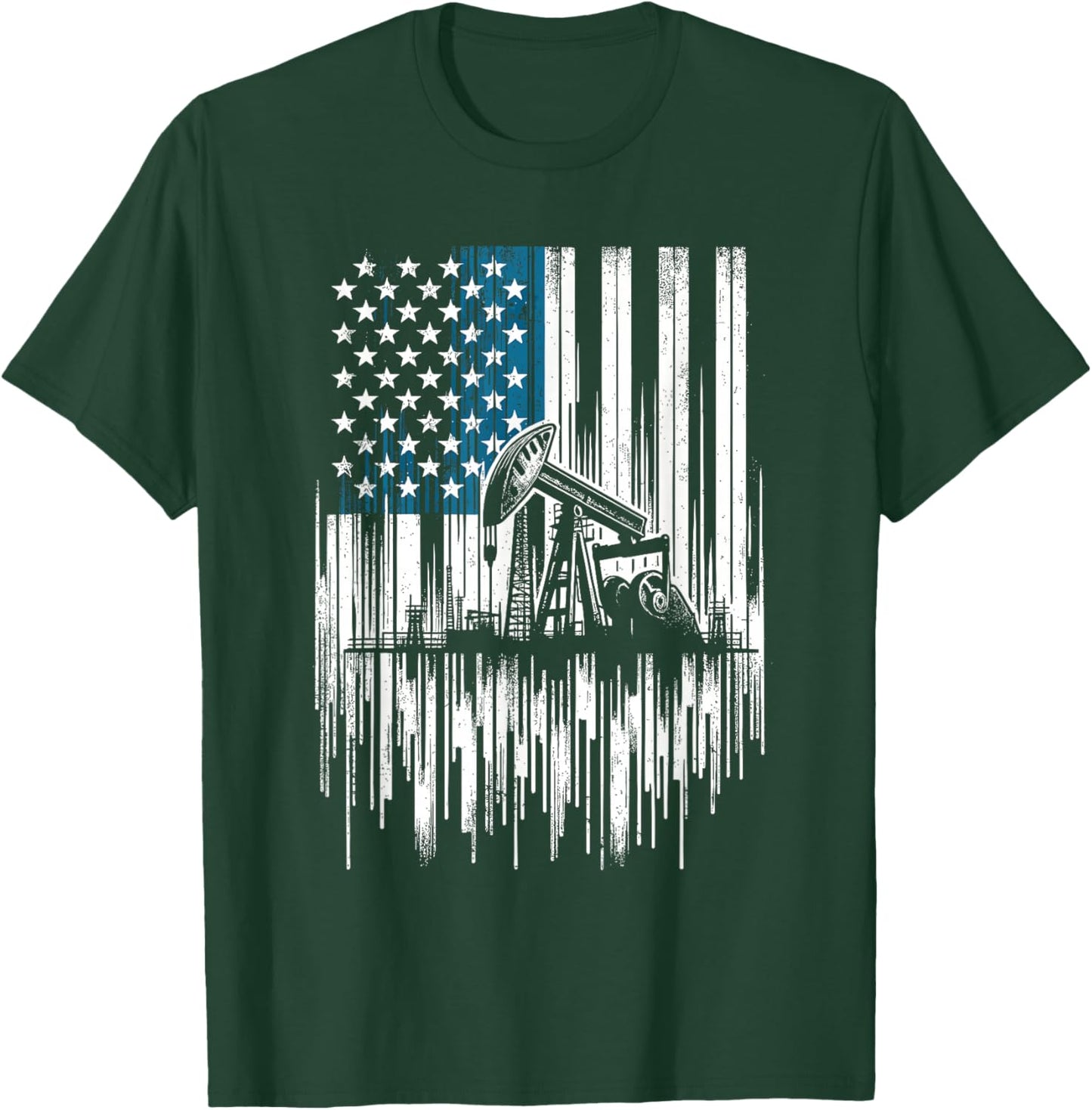 Oilfield Worker T-Shirt - T-Shirt | Forest