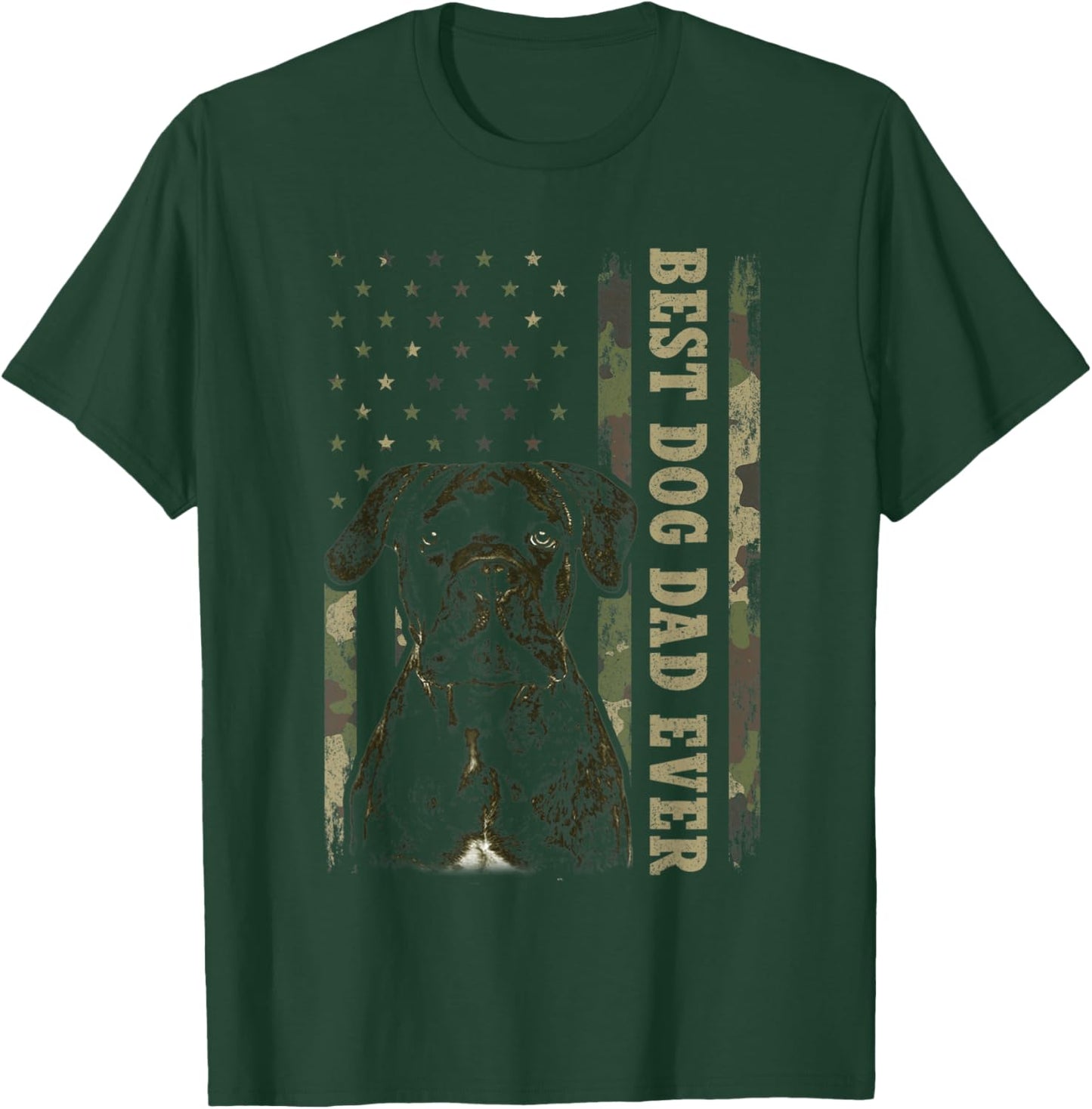 Best Corso Cane Dad Ever Shirt, Camo USA Flag Dog Dad Women T-Shirt - T-Shirt | Forest