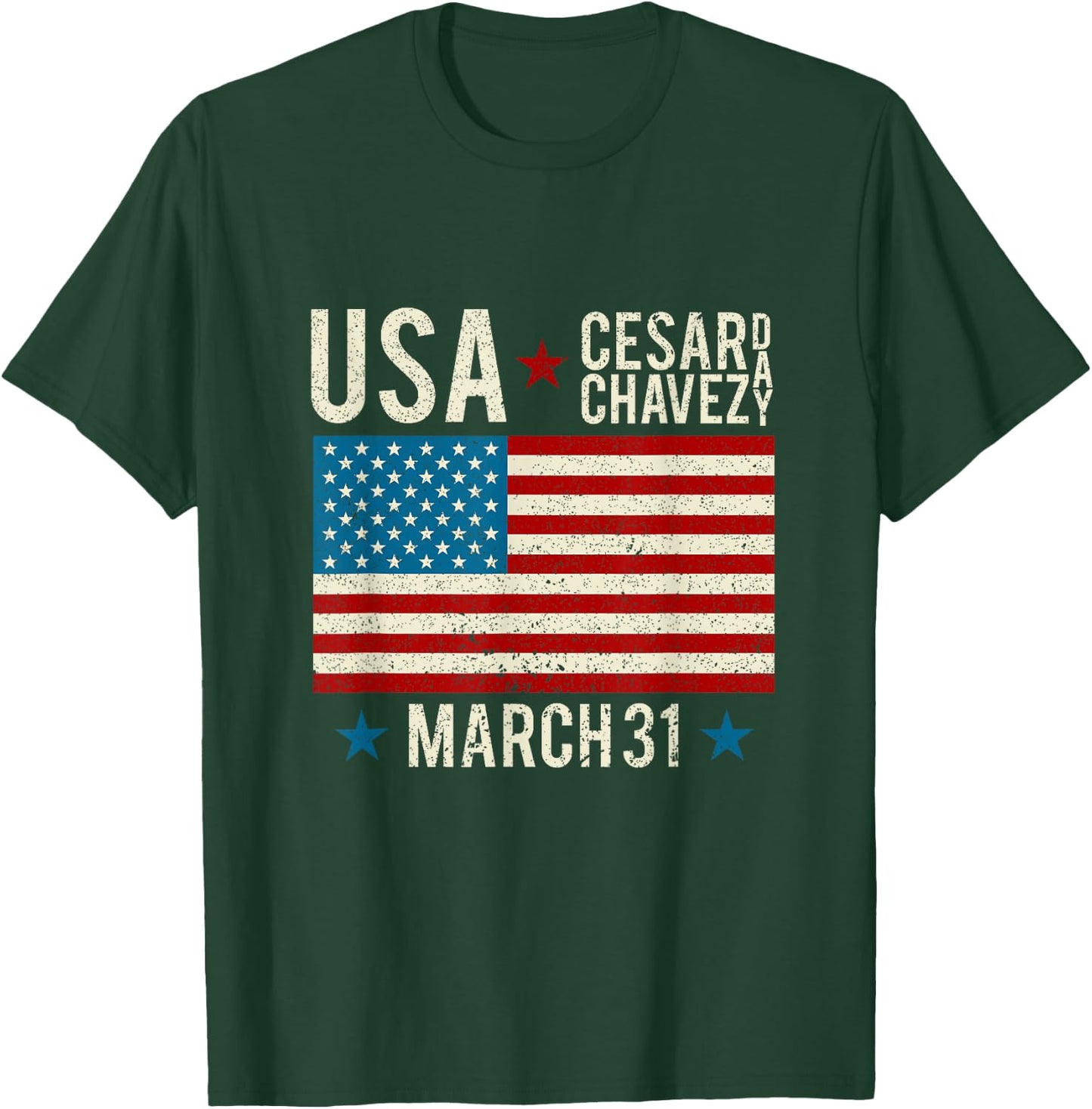 Cesar Chavez Day I 31 March Holiday Si Se Puede T-Shirt - T-Shirt | Forest