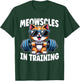 Kitty Workout Meowscles In Training Funny Gym Workout Cat T-Shirt - T-Shirt | Forest