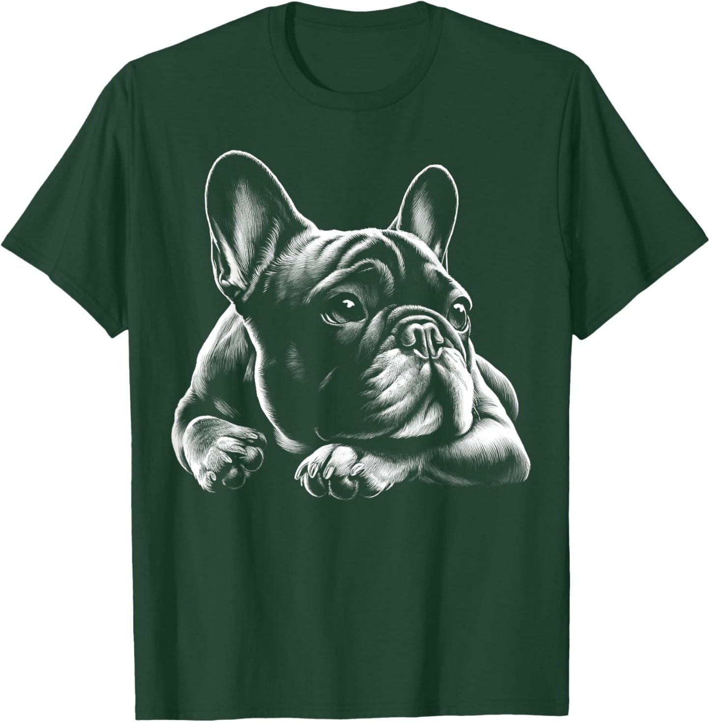 Sweet Dreamy French Bulldog in Lying Pose Women Kids T-Shirt - T-Shirt | Forest