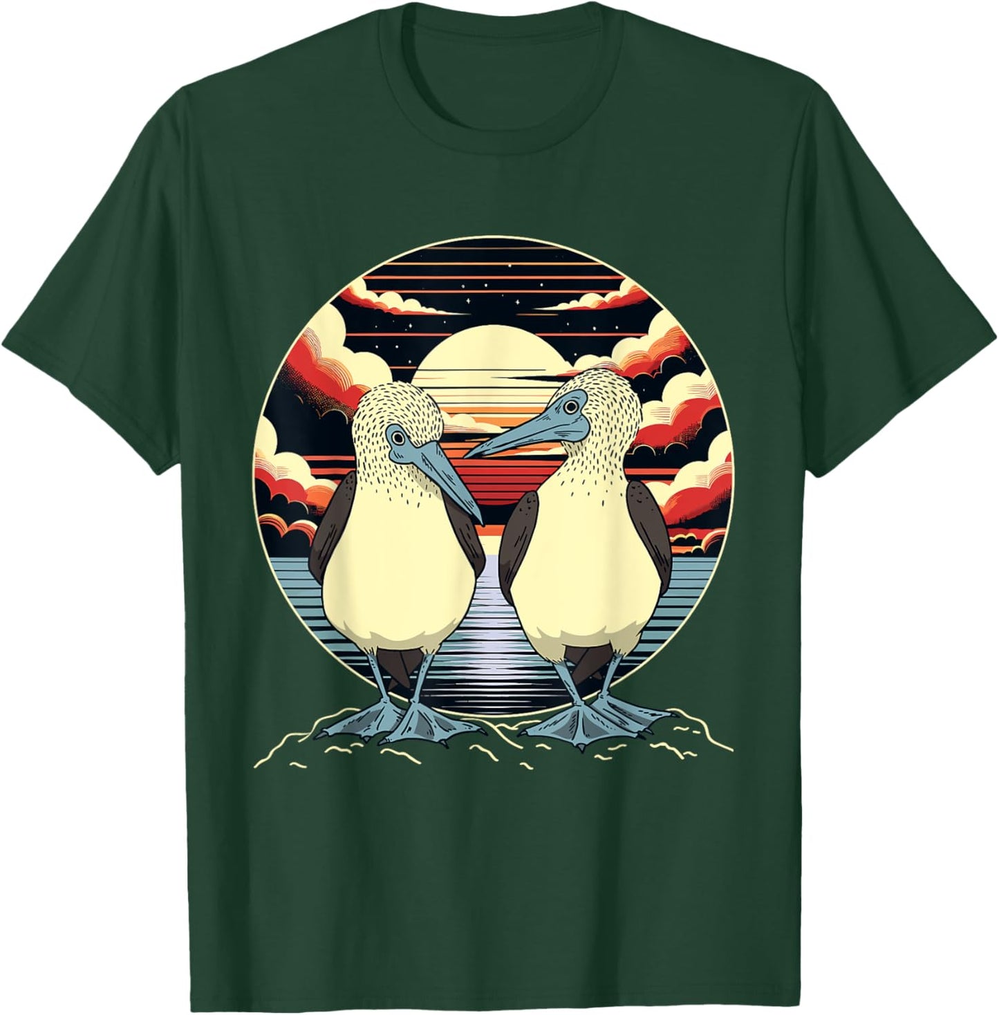 Seabirds Blue-footed Booby Galapagos Bird T-Shirt - T-Shirt | Forest