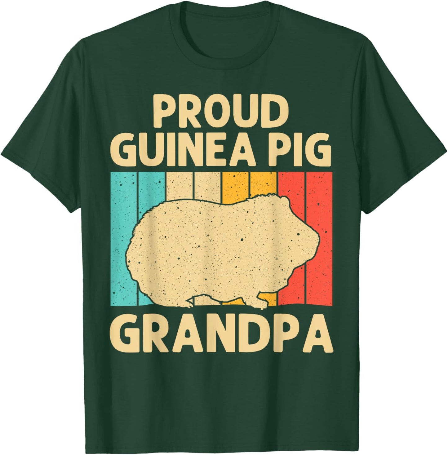Funny Guinea Pig For Grandpa Potato Pet Lover Fluffy T-Shirt - T-Shirt | Forest