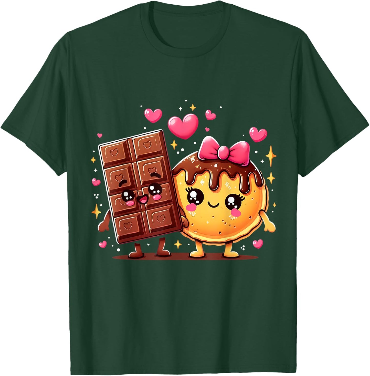 Choco and Pancake Couples Love Matching T-Shirt - T-Shirt | Forest