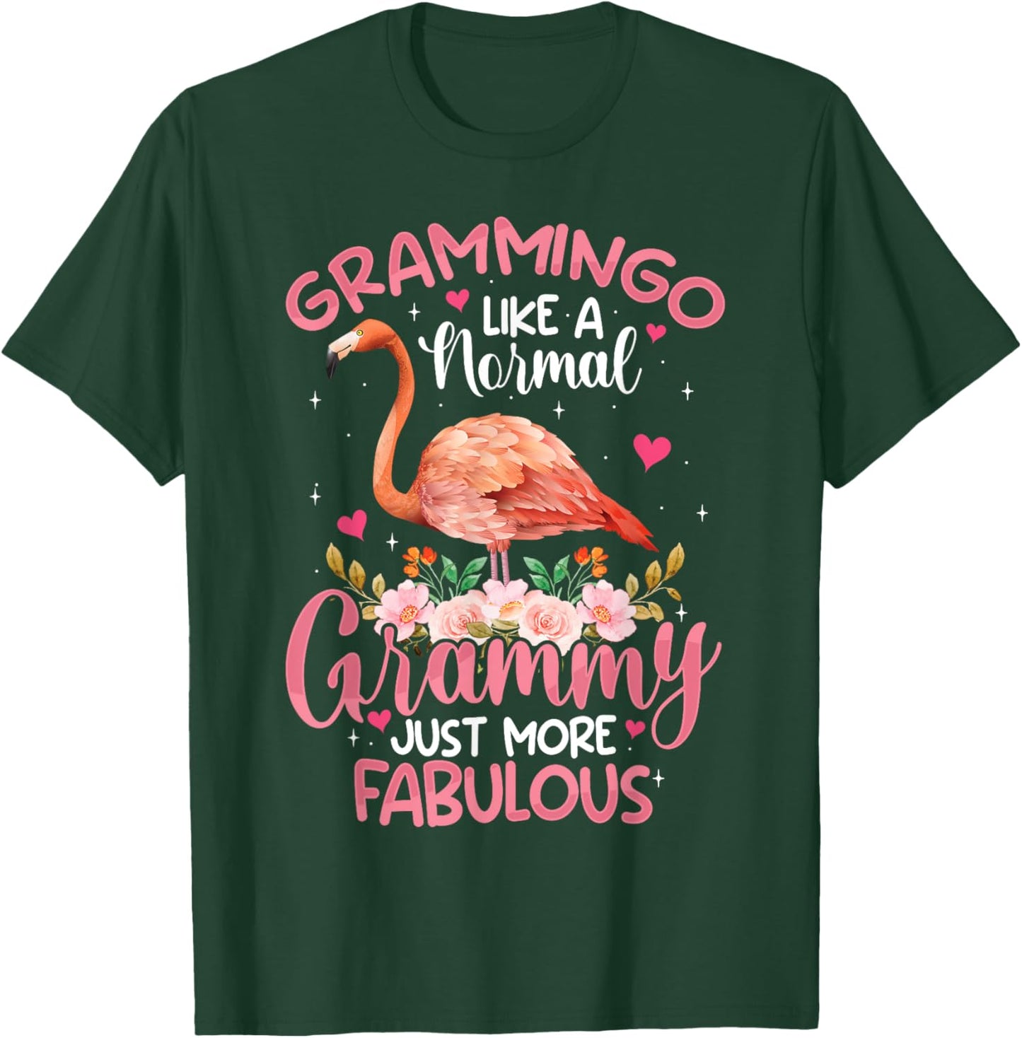 Grammingo like a normal Grammy Funny Flamingo Lover Grandma T-Shirt - T-Shirt | Forest