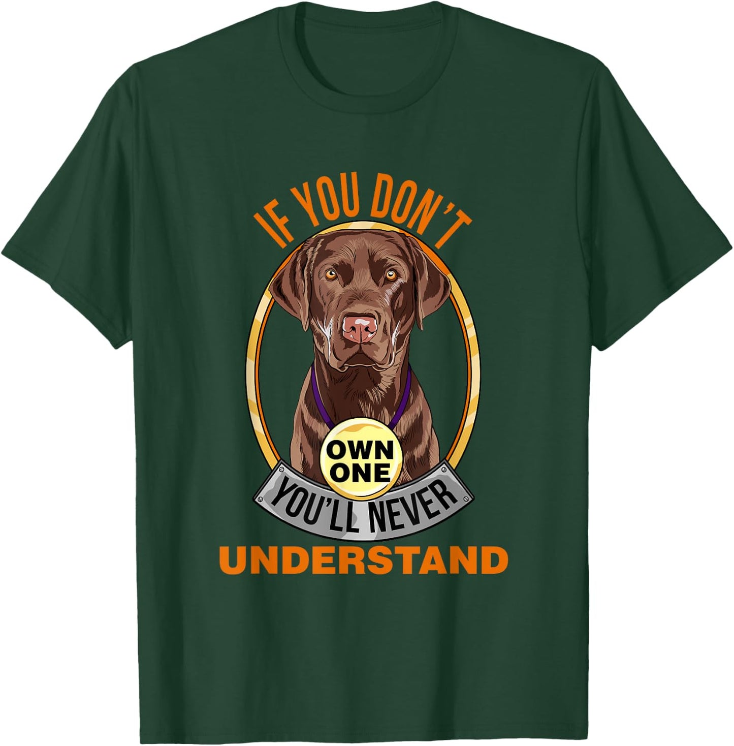 Chocolate Lab Shirt Chocolate Labrador Lover T-Shirt - T-Shirt | Forest