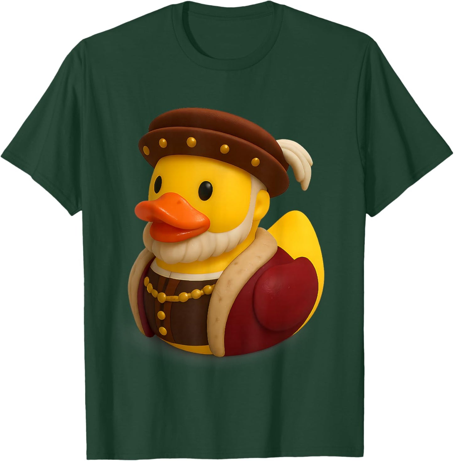 Rubber Duck Henry VIII 8th Eighth Historical Figure T-Shirt - T-Shirt | Forest