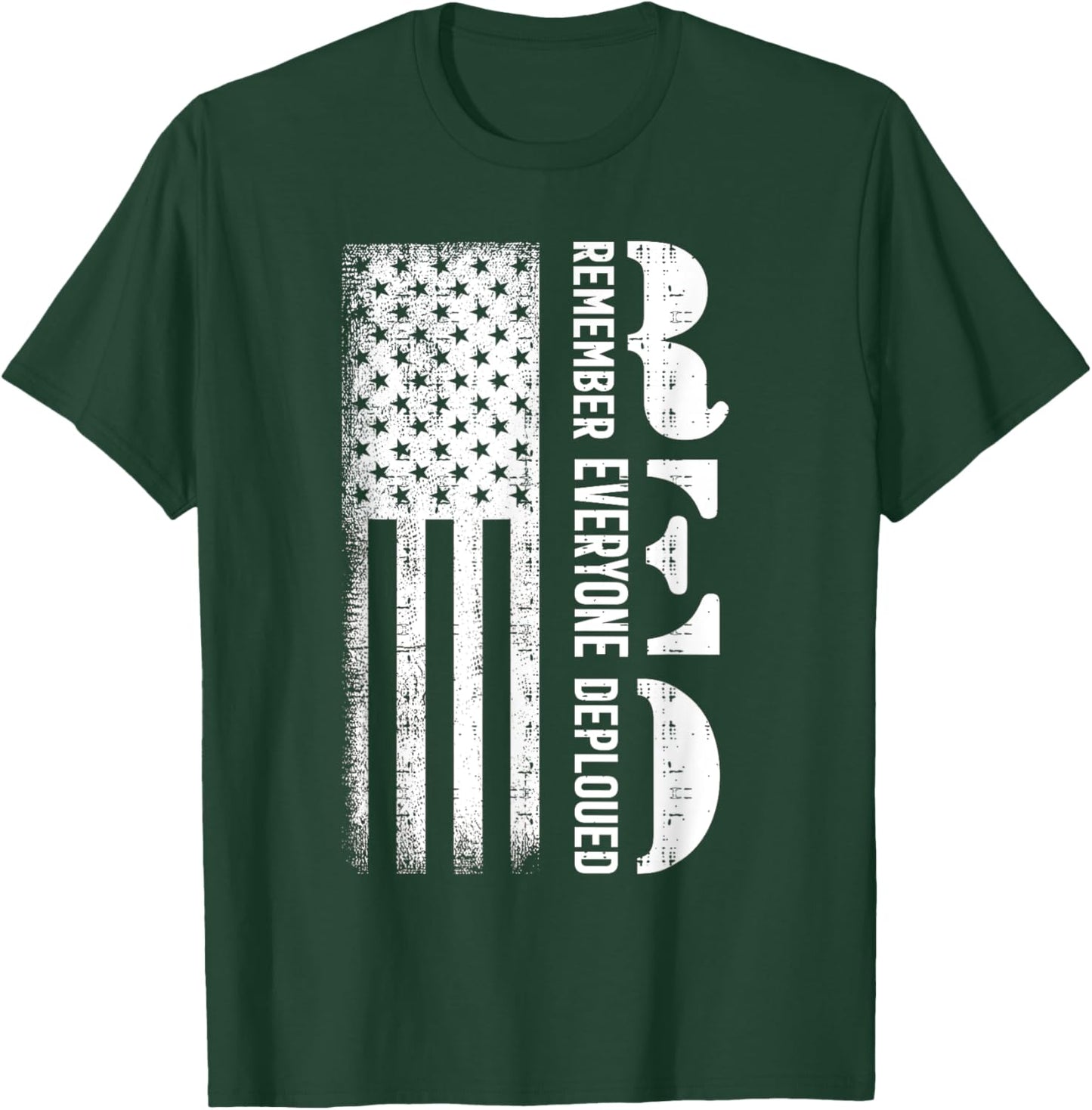 Remember Everyone Veteran Deployed RED Friday T-Shirt - T-Shirt | Forest
