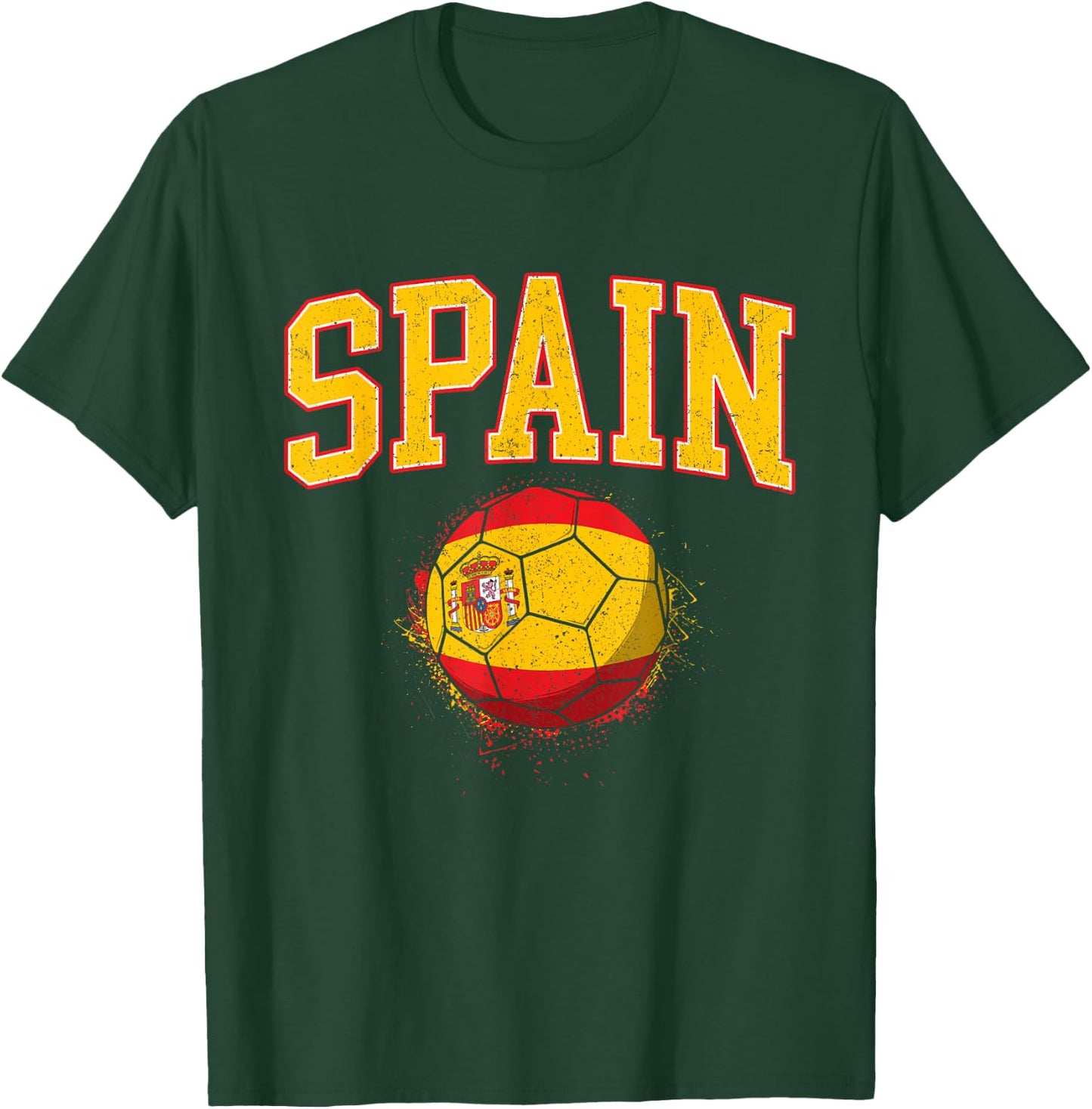 Spain - Spanish Soccer Football Tournament Game T-Shirt - T-Shirt | Forest