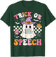 Trick or Speech Funny SLP Halloween Speech Therapy Halloween T-Shirt - T-Shirt | Forest
