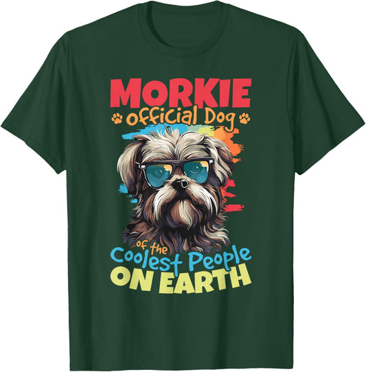 Morkie Dog Breed Pet Morkie Official Dog T-Shirt - T-Shirt | Forest