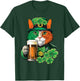 Cat Holding Beer St Patricks Day Saint Patricks Day T-Shirt - T-Shirt | Forest