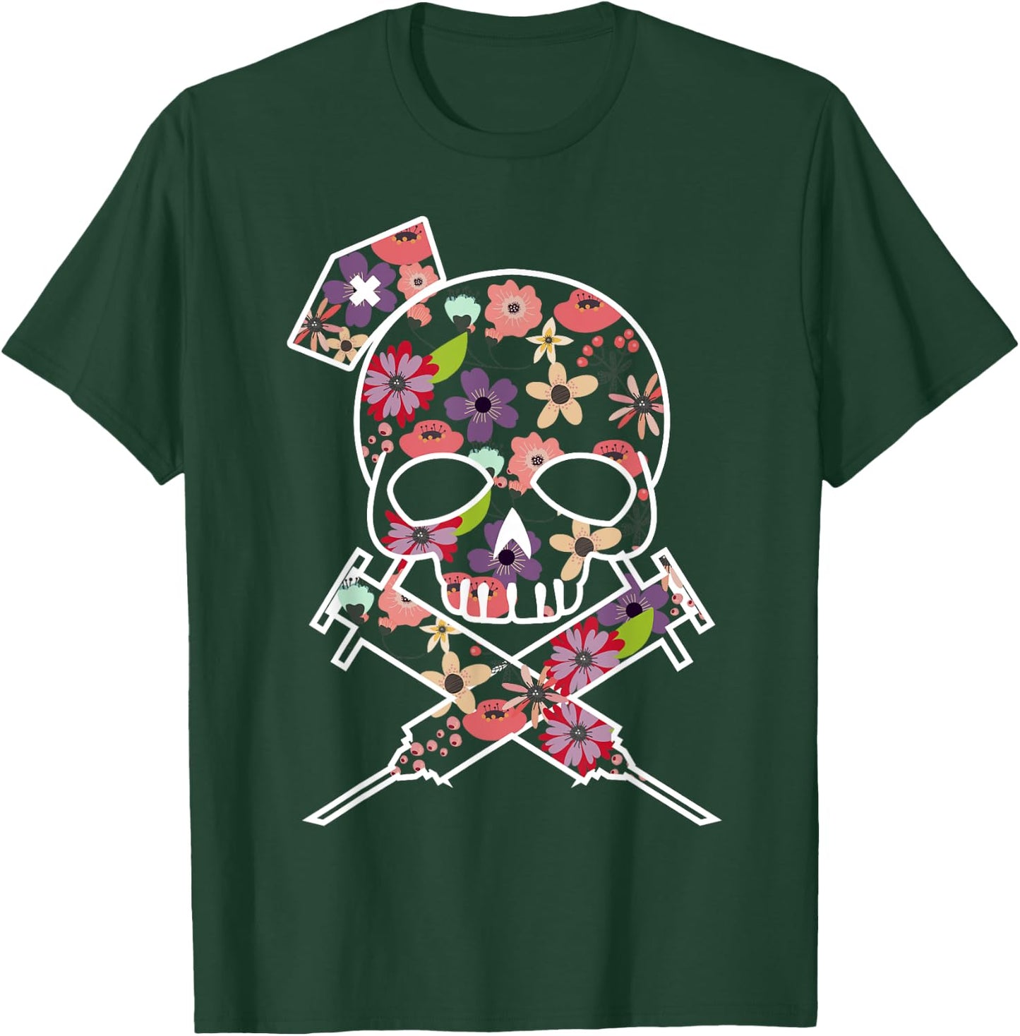 I'll Stab You Nurse , Medical , Skull T-Shirt - T-Shirt | Forest