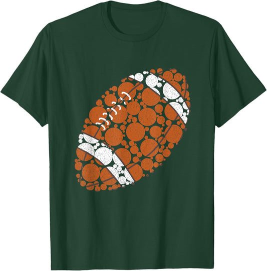 American Football Design boys polka dot shirt boy T-Shirt - T-Shirt | Forest
